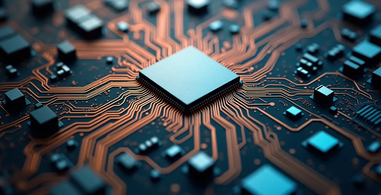 Arquitectura de GPU móvil mostrando núcleos especializados para emulación