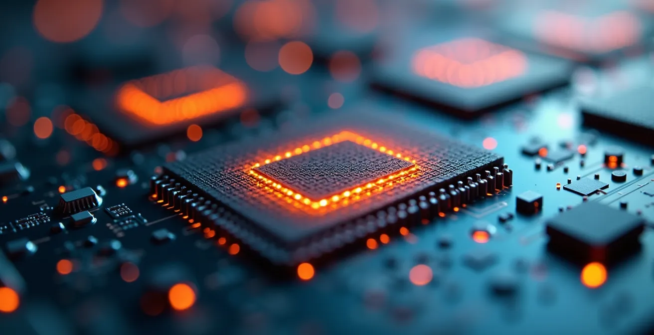 Representación macro del desgaste de memoria flash cuando está llena