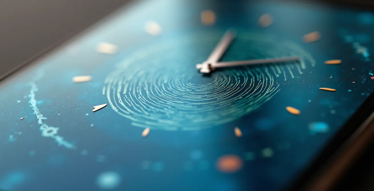 Cronómetro digital midiendo el tiempo de apertura de aplicaciones móviles populares