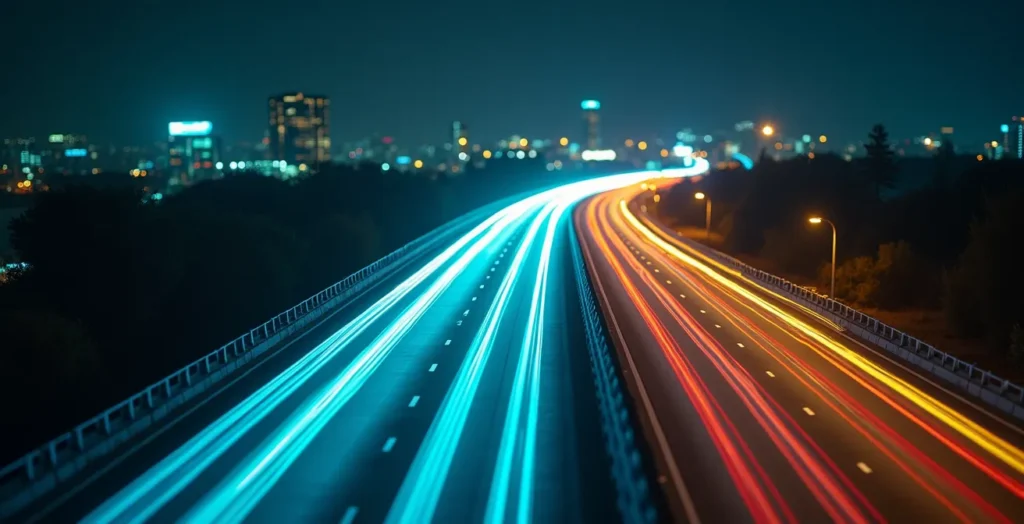 Representación visual del backhaul dedicado como autopista de datos para un sistema Mesh tribanda.
